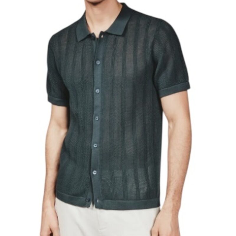 7DIAMONDS KELLAN BUTTON UP NAVY