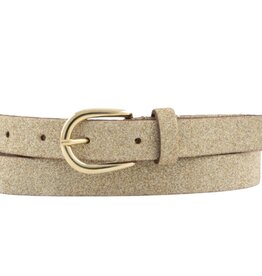 GLITTY SHIMMERING LEATHER BELT