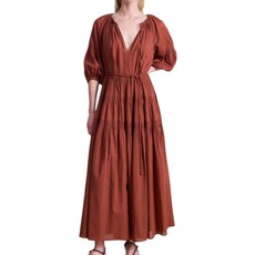 APIECE APART SANTA CECILIA MAXI DRESS SMOKED PAPRIKA