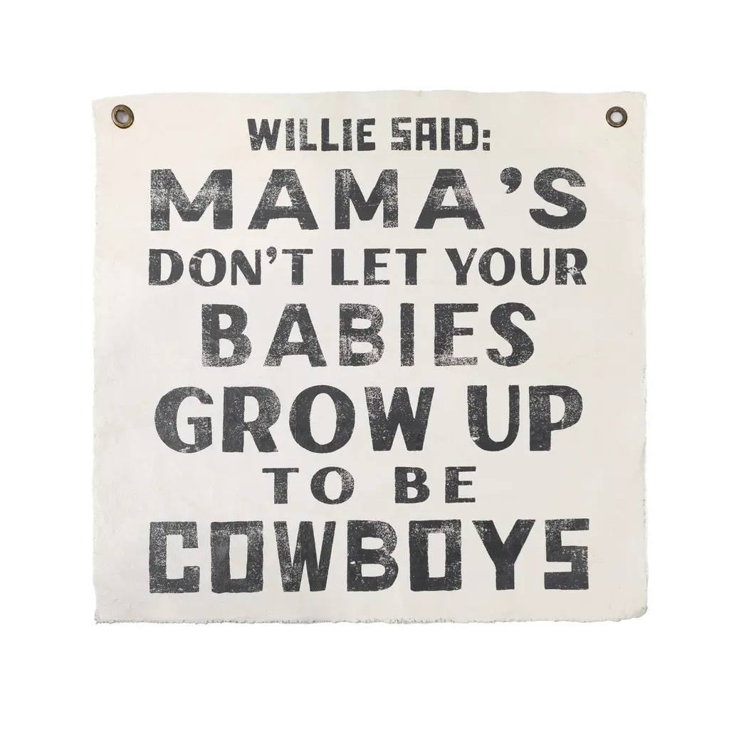 Sugarboo Willie Said 25"x25" Hand Painted Wall Hanging