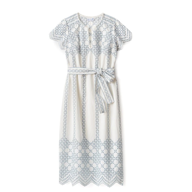CARTOLINA CALLIE MIDI DRESS OPTIC WHITE
