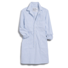 Frank & Eileen SOUTHERN Long Sleeve Playsuit Dress Blue, White Stripe