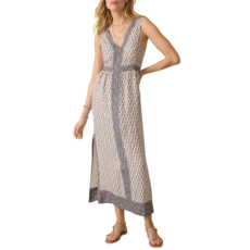 Macey Linen Maxi Dress Summer Pearl Blossom