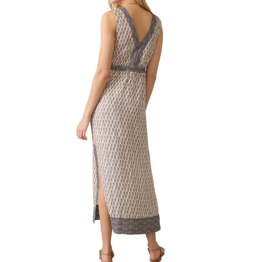 Macey Linen Maxi Dress Summer Pearl Blossom