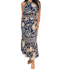 RAMY BROOK DELIA DRESS NEUTRAL MAYA COMBO