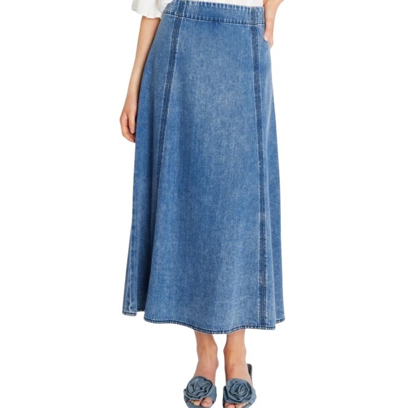 BRUUNS BAZAAR ALIYA SKIRT BLUE DENIM