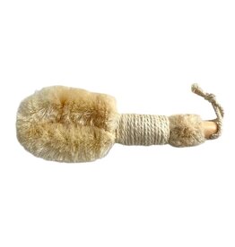 fort & field Natural Eco Sisal 9" Dry Body Brush w Wood Handle