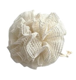 fort & field Natural Ramie Fiber Bath Loofah Sponge Pouf
