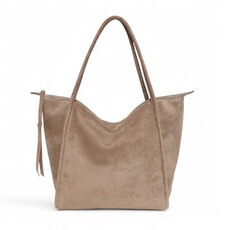 OLIVEVE SERAFINA Tote in Amphora Italian Leather Backed Suede