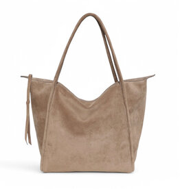 OLIVEVE SERAFINA Tote in Amphora Italian Leather Backed Suede