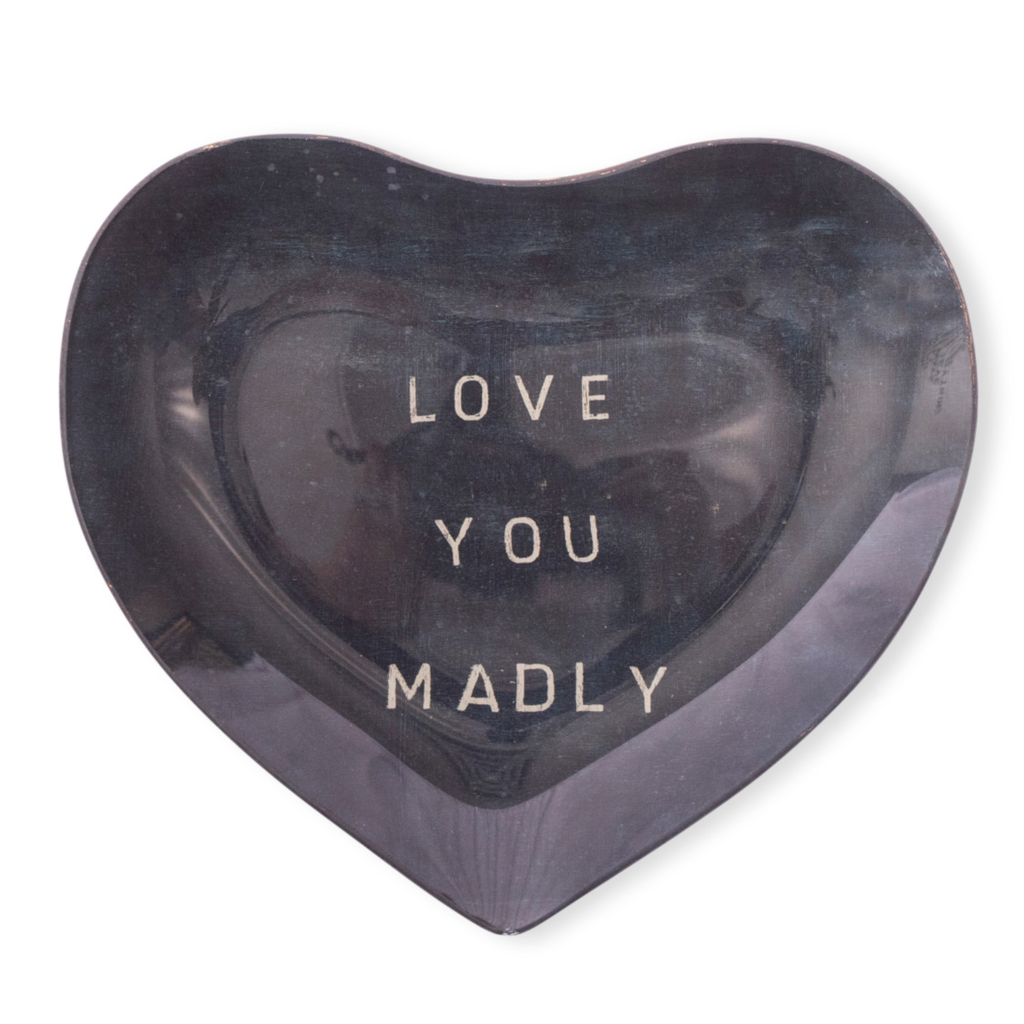Sugarboo Love You Madly Small Heart Decoupage Plate
