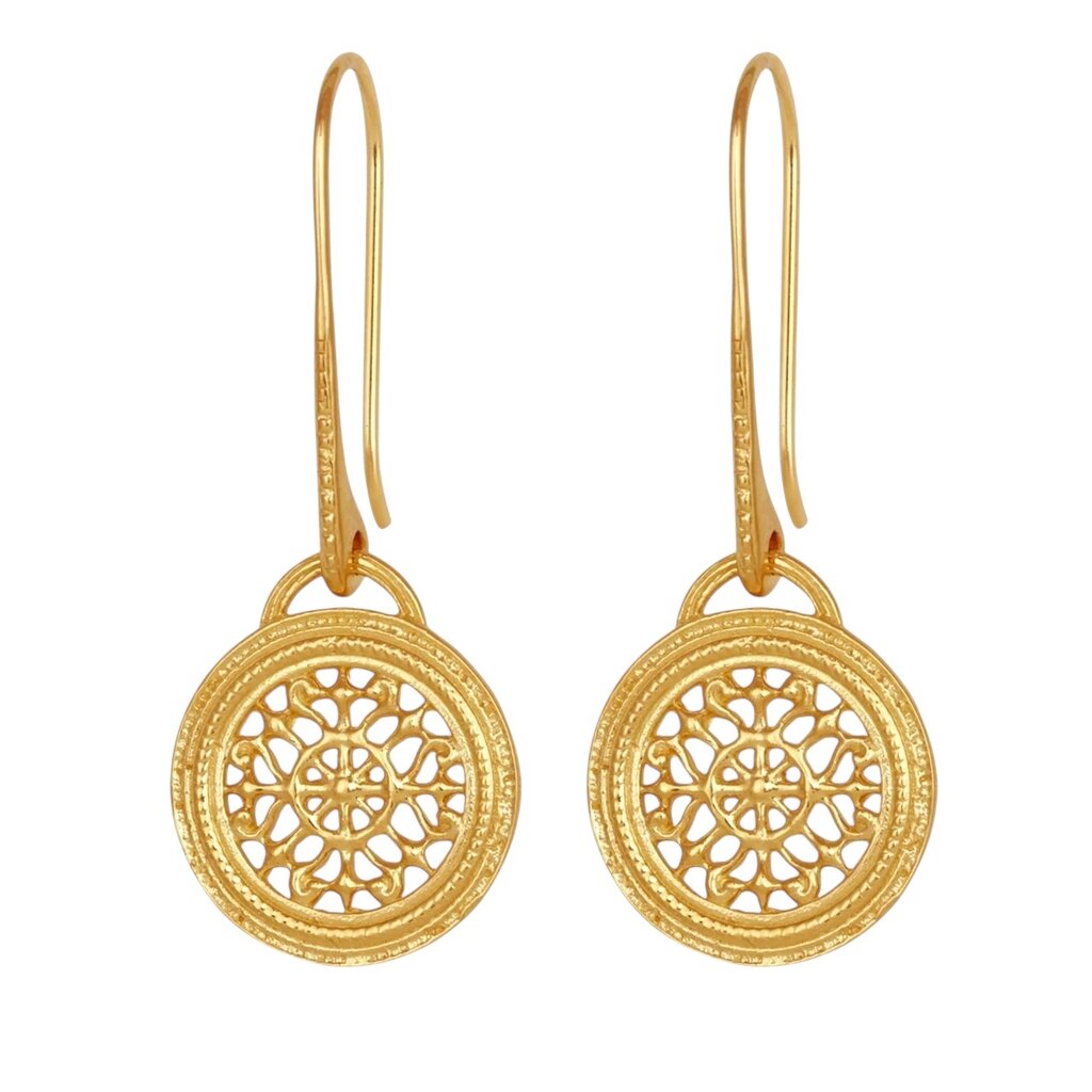 Temple Of The Sun Dafni Earrings Gold Vermeil