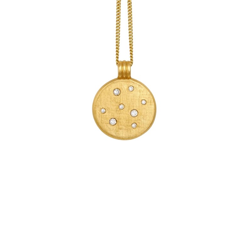 Temple Of The Sun Nebula Necklace Gold Vermeil