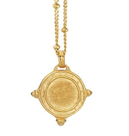 Temple Of The Sun Petra Coin Necklace Gold Vermeil