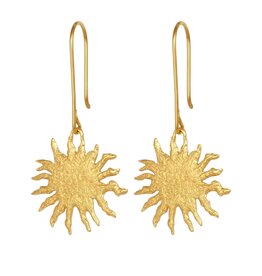 Temple Of The Sun Soleil Earrings Gold Vermeil