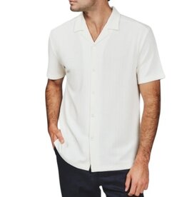 7DIAMONDS VAUGHN CAMP SHIRT Ivory