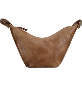 BOONE LEATHER CROSSBODY/HOBO SLING COGNAC