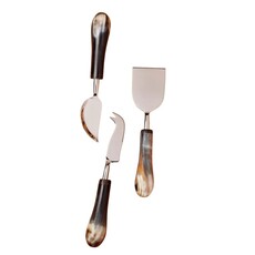 BE HOME Horn & Stainless Cheese Set