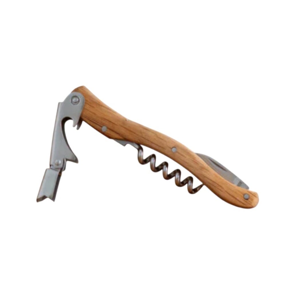BE HOME French Dry Goods Olivewood Corkscrew in Wooden Box