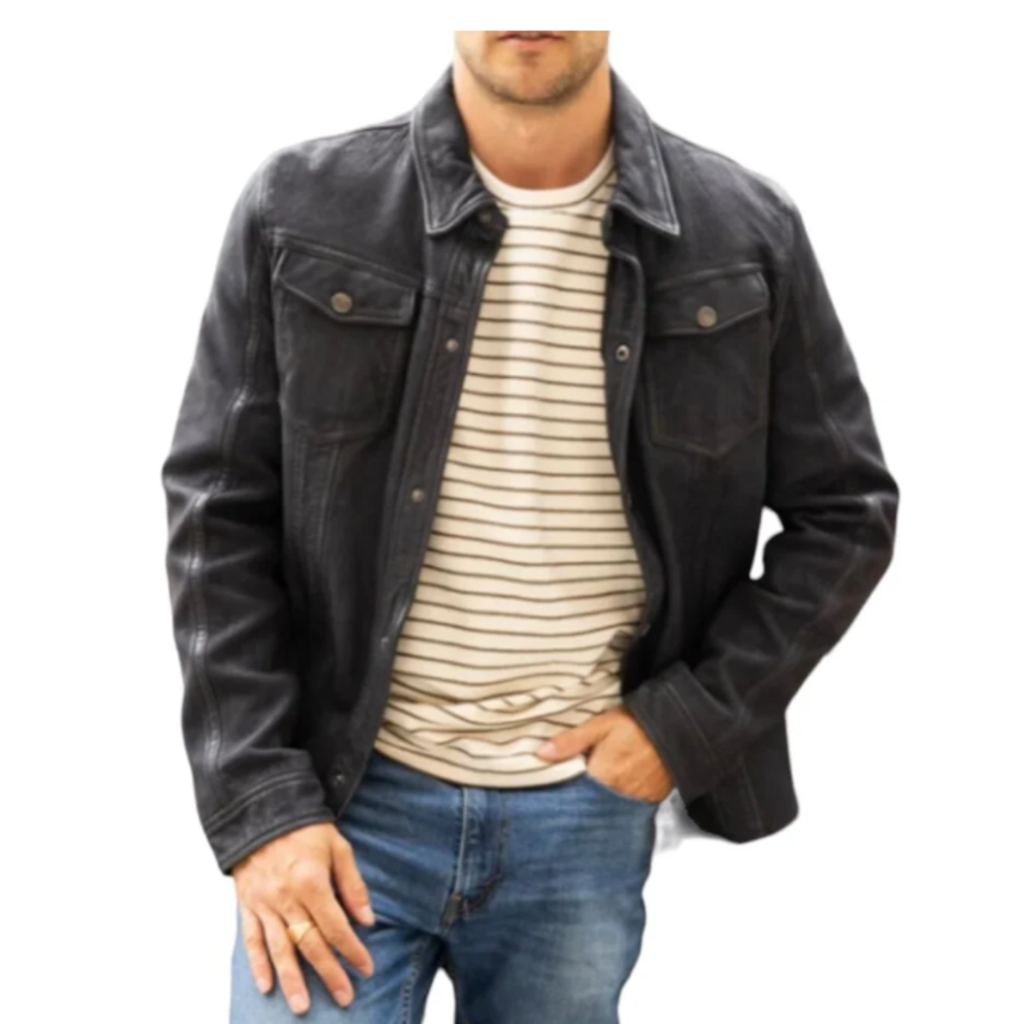 MAURITIUS FOR HIM SEDRO UF NUBUCK SHIRT BLACK