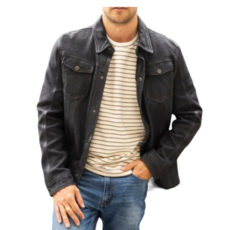 MAURITIUS FOR HIM SEDRO UF NUBUCK SHIRT BLACK