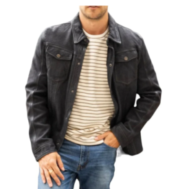 MAURITIUS FOR HIM SEDRO UF NUBUCK SHIRT BLACK