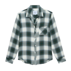 Rails HUNTER BUTTON DOWN OLIVE STONE BLUE
