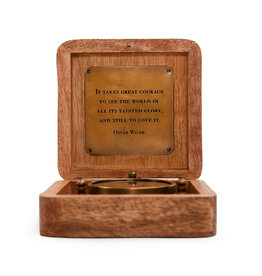 Sugarboo Tripod Compass in Oscar Wilde Wooden Box