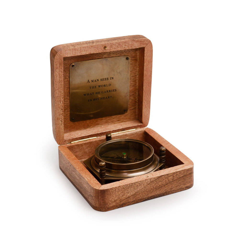 Sugarboo Tripod Compass in A Man Sees Wooden Box
