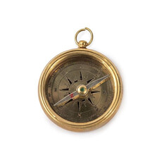 Sugarboo If You Ever Get Lost Compass with Leather Pouch