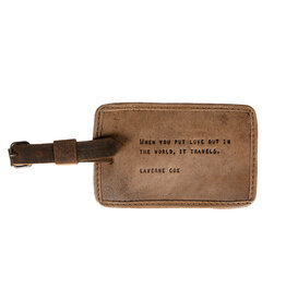 Sugarboo When You Put Love Out (Laverne Cox) Leather Luggage Tag