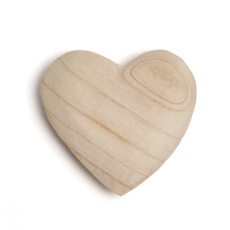 Sugarboo Natural Carved Wooden Heart