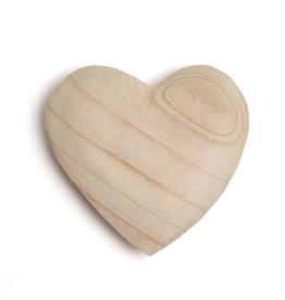 Sugarboo Natural Carved Wooden Heart