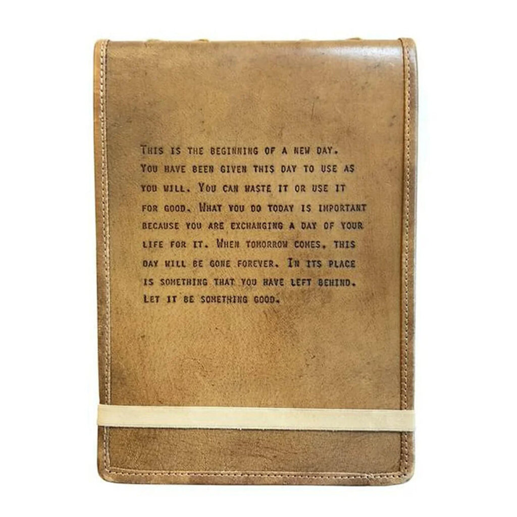 Sugarboo Large This Is The Beginning Leather Journal