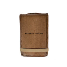 Sugarboo Mini Reasons Why I Love You Leather Journal