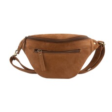 3001 Belle Suede Leather Belt Bag Cognac