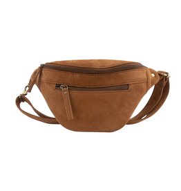 3001 Belle Suede Leather Belt Bag Cognac