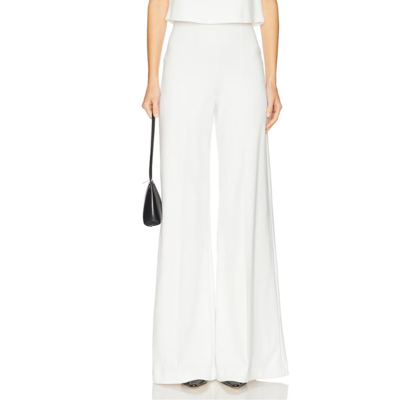 Ripley Rader Ponte Knit Straight Leg Pant: Cropped Off White