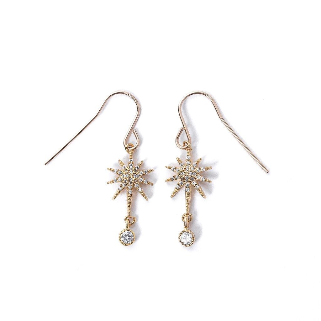 VERVE JEWELRY PICCOLA DROP CHARM EARRINGS