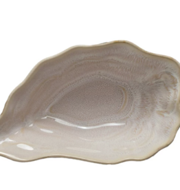 Stoneware Oyster Shell Shaped Bowl