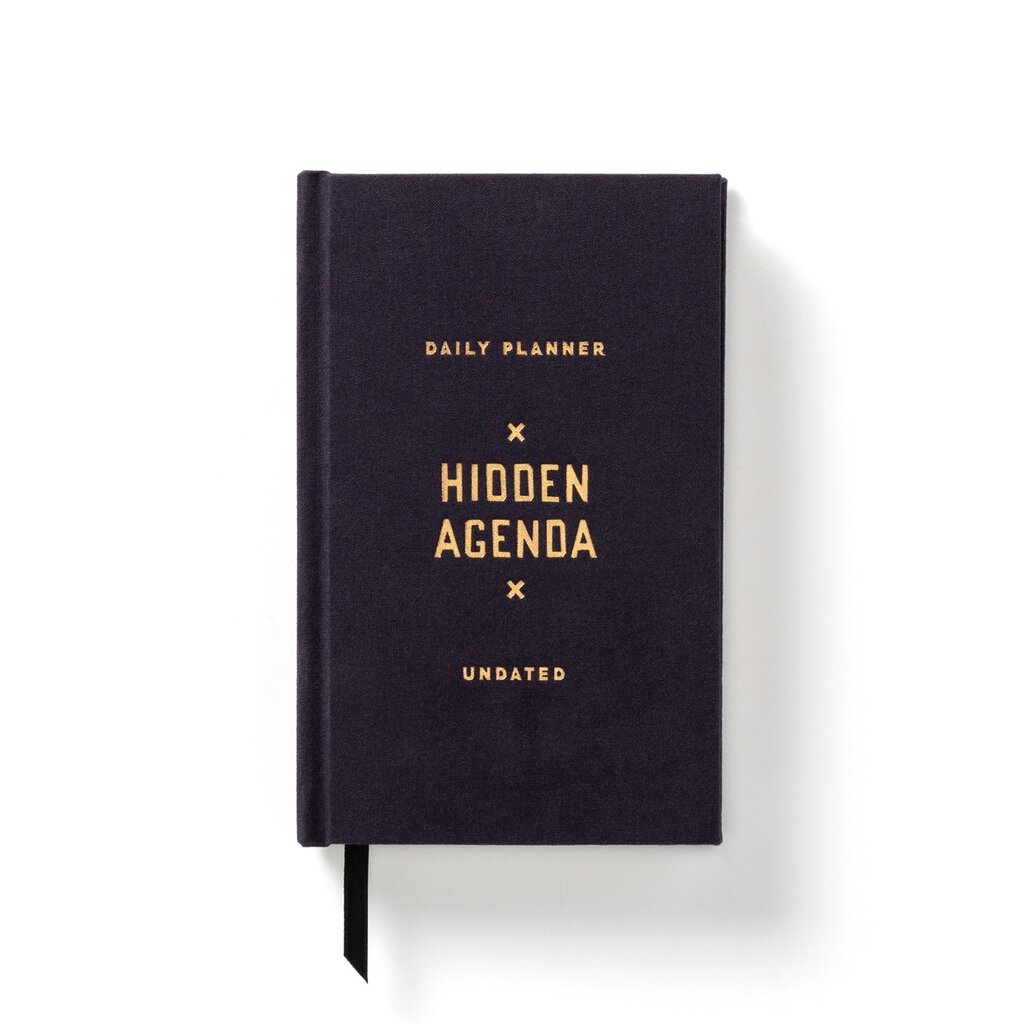 CHRONICLE BOOKS Brass Monkey Hidden Agenda Undated Mini Planner