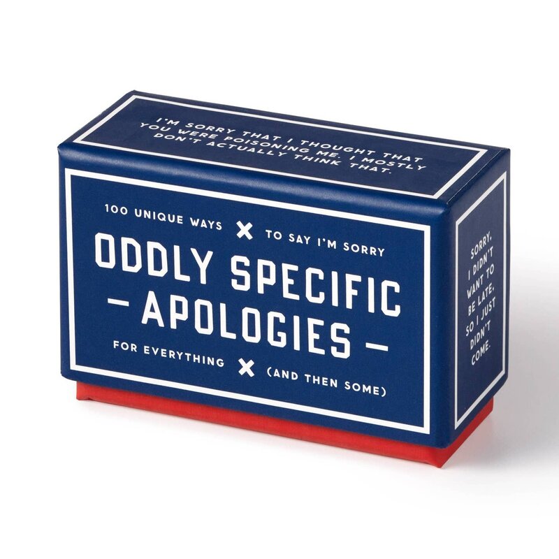 CHRONICLE BOOKS Brass Monkey Oddly Specific Apologies