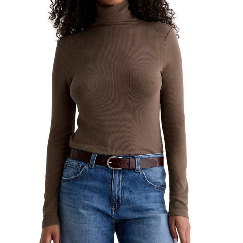 AG CHELS TURTLENECK HEATHER GREY