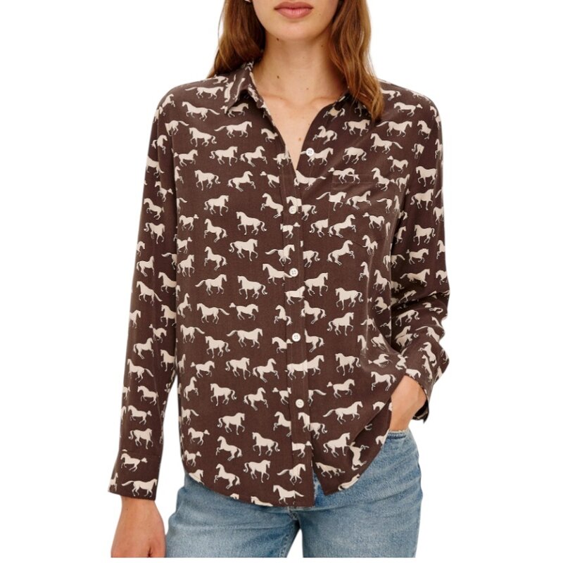 Rails KATE SHIRT IVORY HORSES