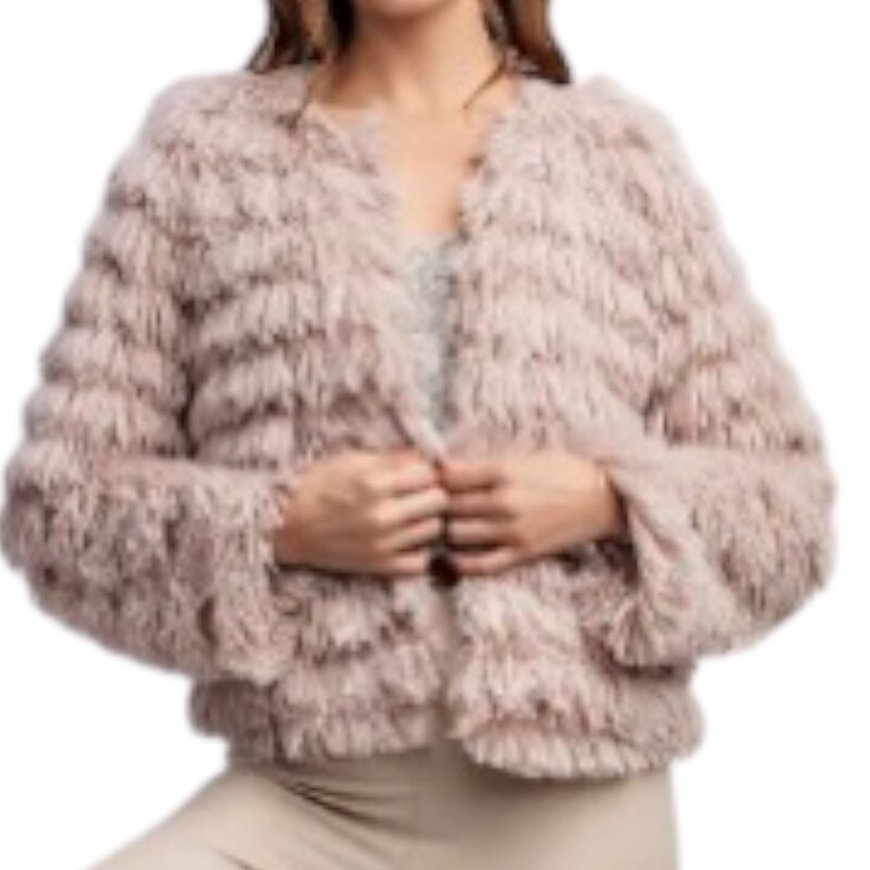 EDIT BY NINE FAUX FUR FRONT JACKET