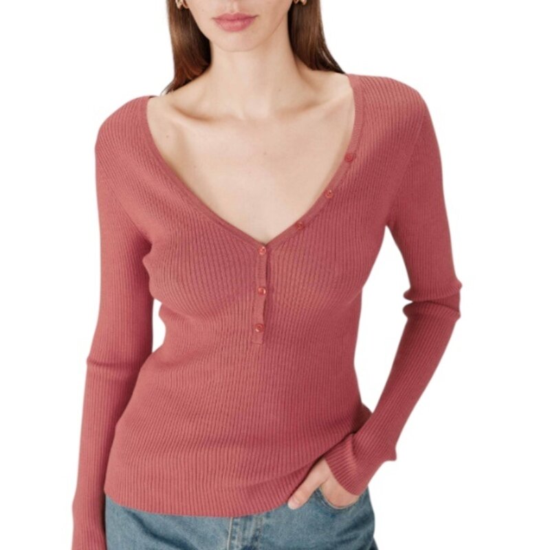 GRACE & MILA SATURNIN_7120 PULL TERRACOTA
