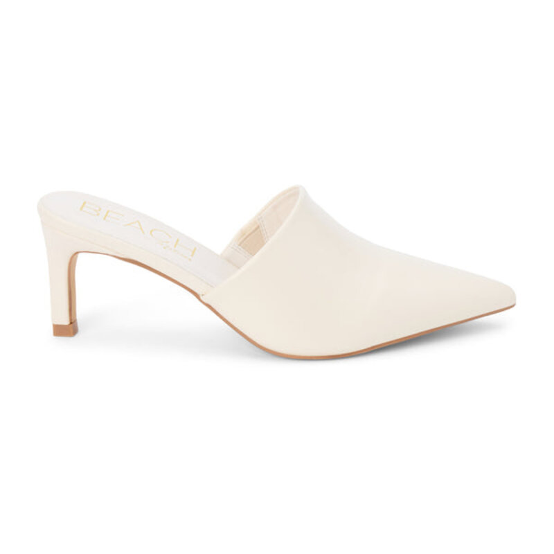 GARRET HEELED MULE IVORY AS SIZED