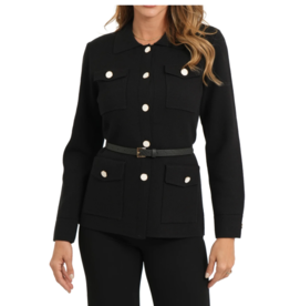 BELTED CARDIGAN BLACK