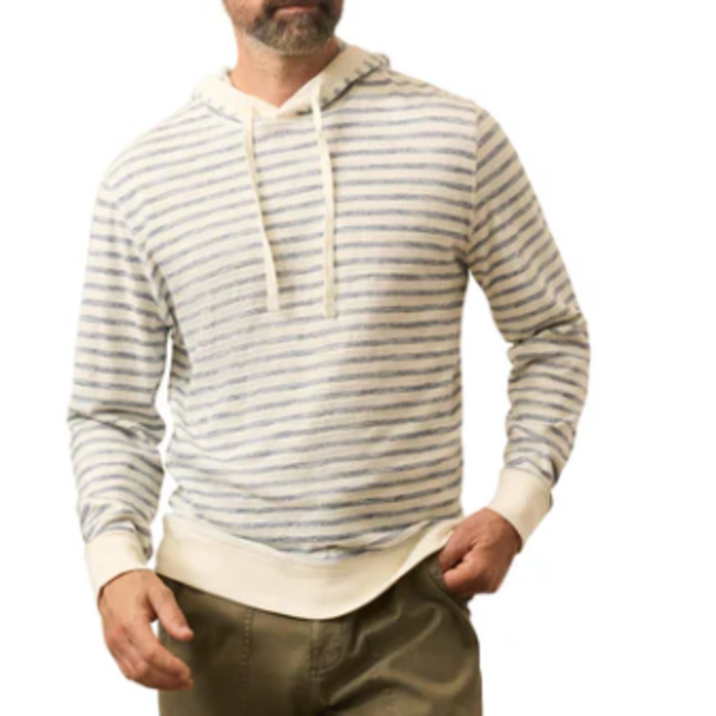 Faherty FOR HIM SUNWASHED SLUB HOODIE PNI