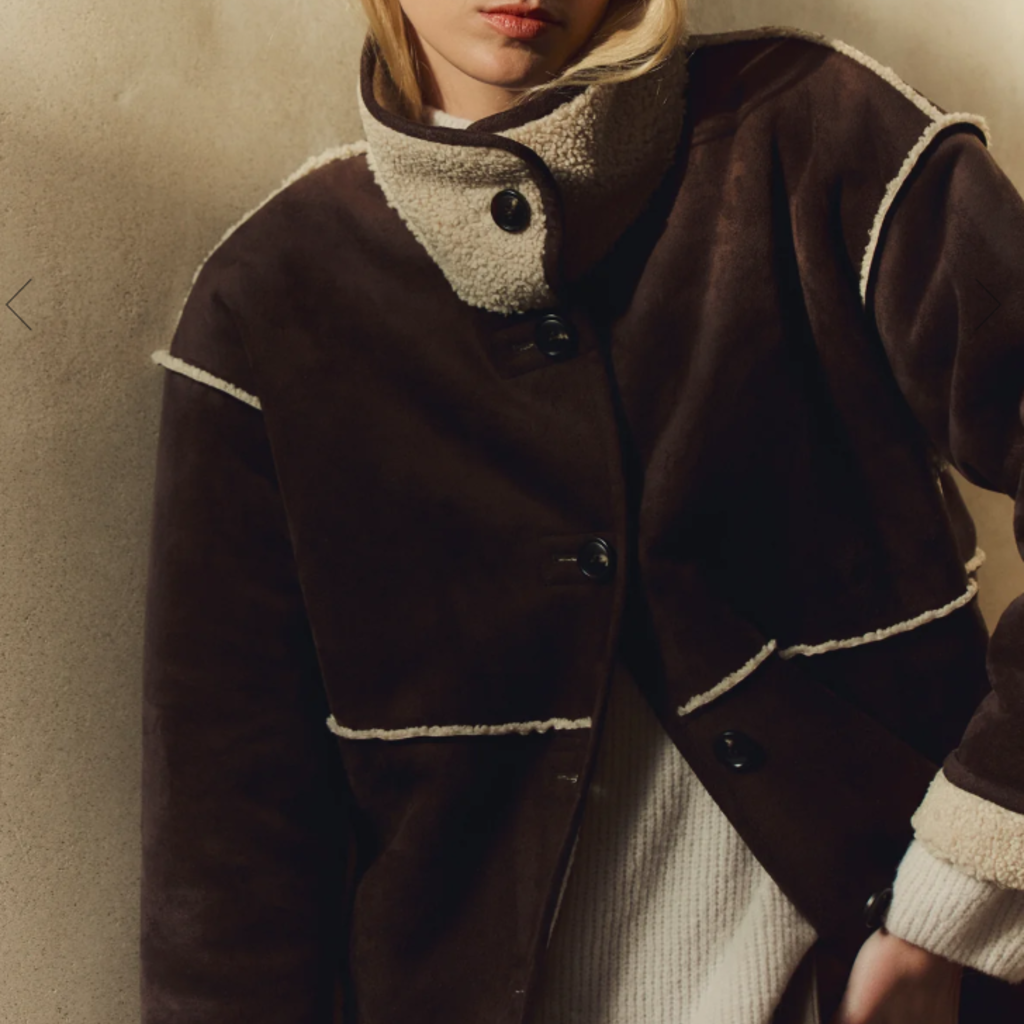 Velvet SHONA SHERPA REVERSIBLE JACKET ESPRESSO